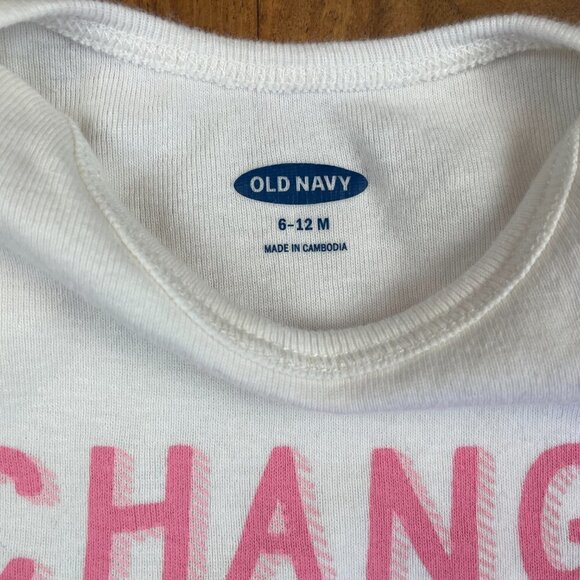 Old Navy Change The World Onesie 🌎 💕 - Picture 3 of 3